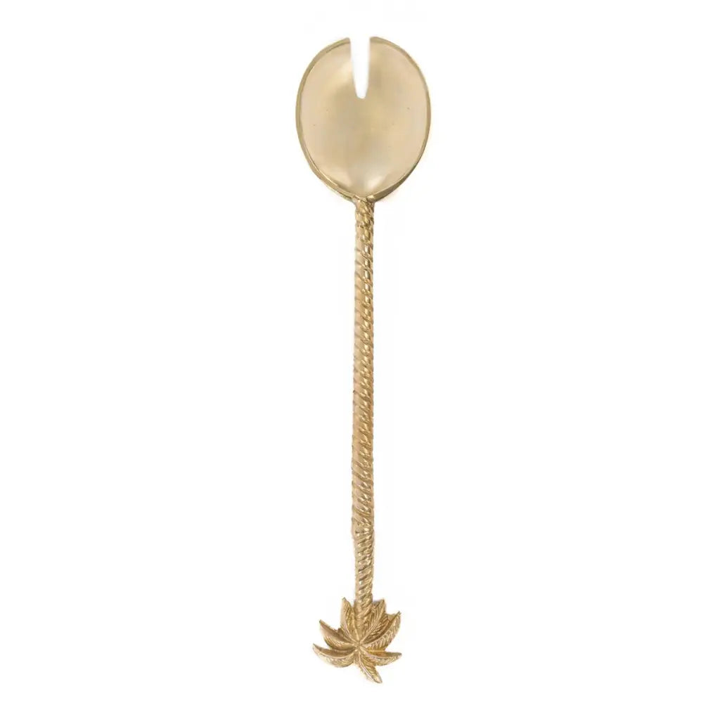 The Palm Tree Salad Fork - Goud