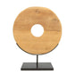 The Teak Disc on Stand - Naturel - L