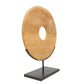 The Teak Disc on Stand - Naturel - L