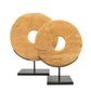 The Teak Disc on Stand - Naturel - M