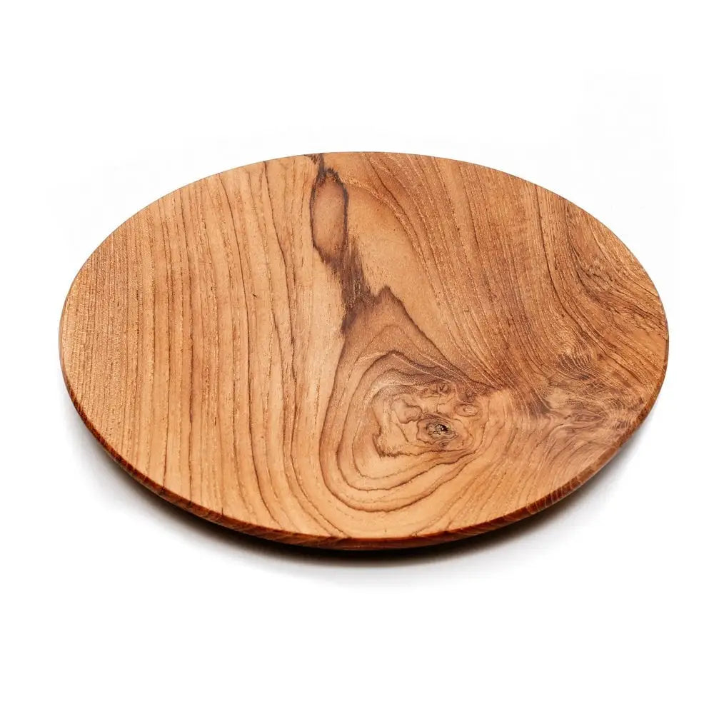 The teak root round plate - xl