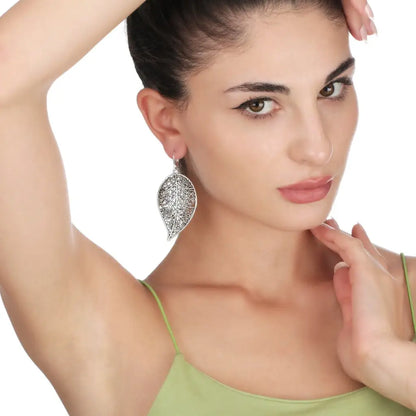 Madamlili antieke bladeren xl oorbellen. - sieraden