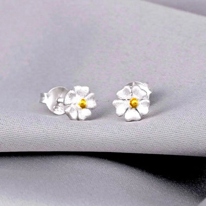 Madamlili mini-oorknopjes boterbloem - 925 sterling zilver.