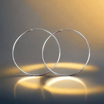 Madamlili 925 sterling zilveren xl oorringen