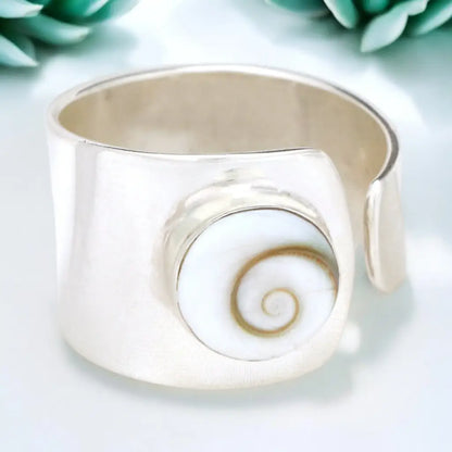 925 sterling zilveren ring ’shiva auge’ rg925-38 - sieraden