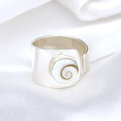 925 sterling zilveren ring ’shiva auge’ rg925-38 - sieraden